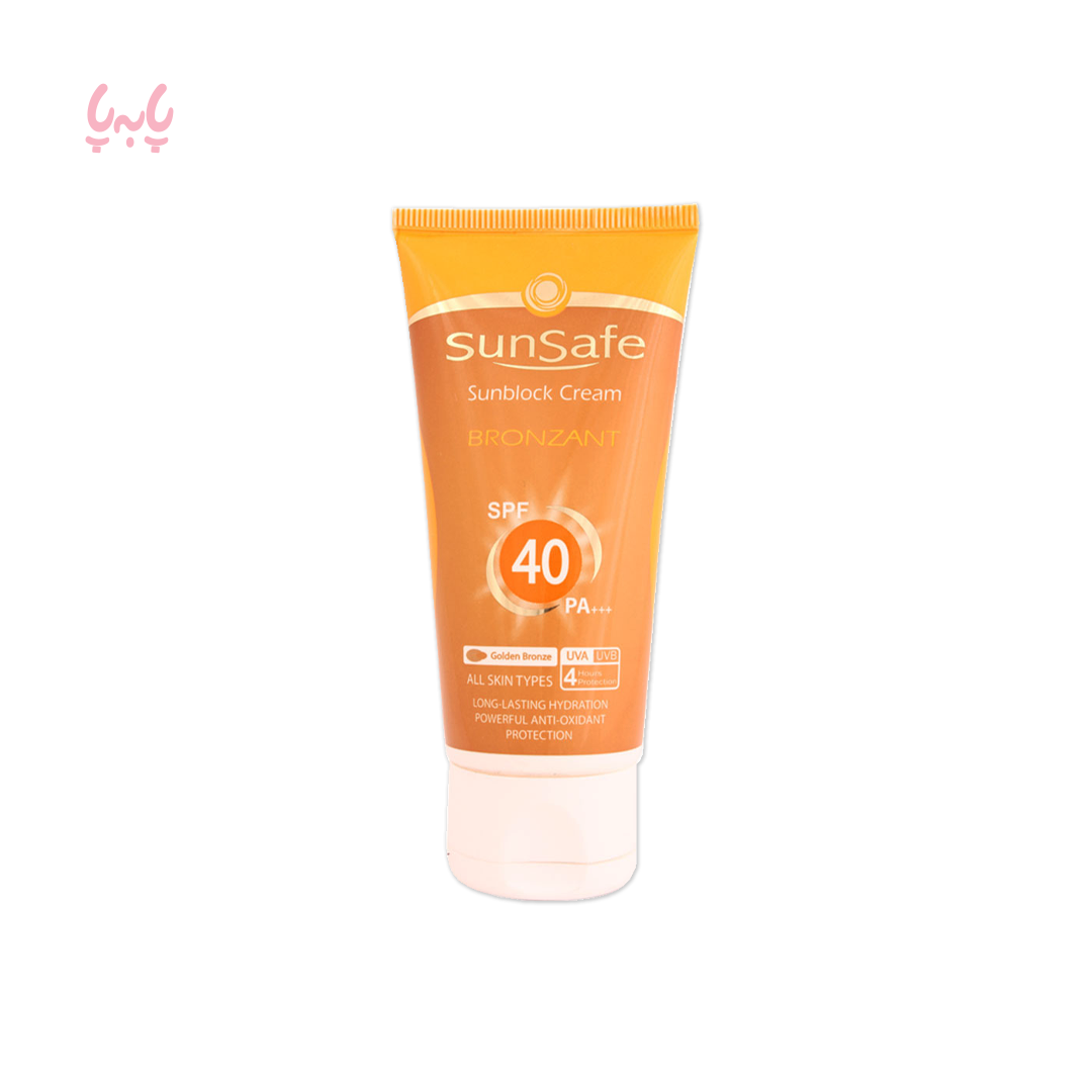 کرم ضد آفتاب SPF40 برنزه کننده سان سیف